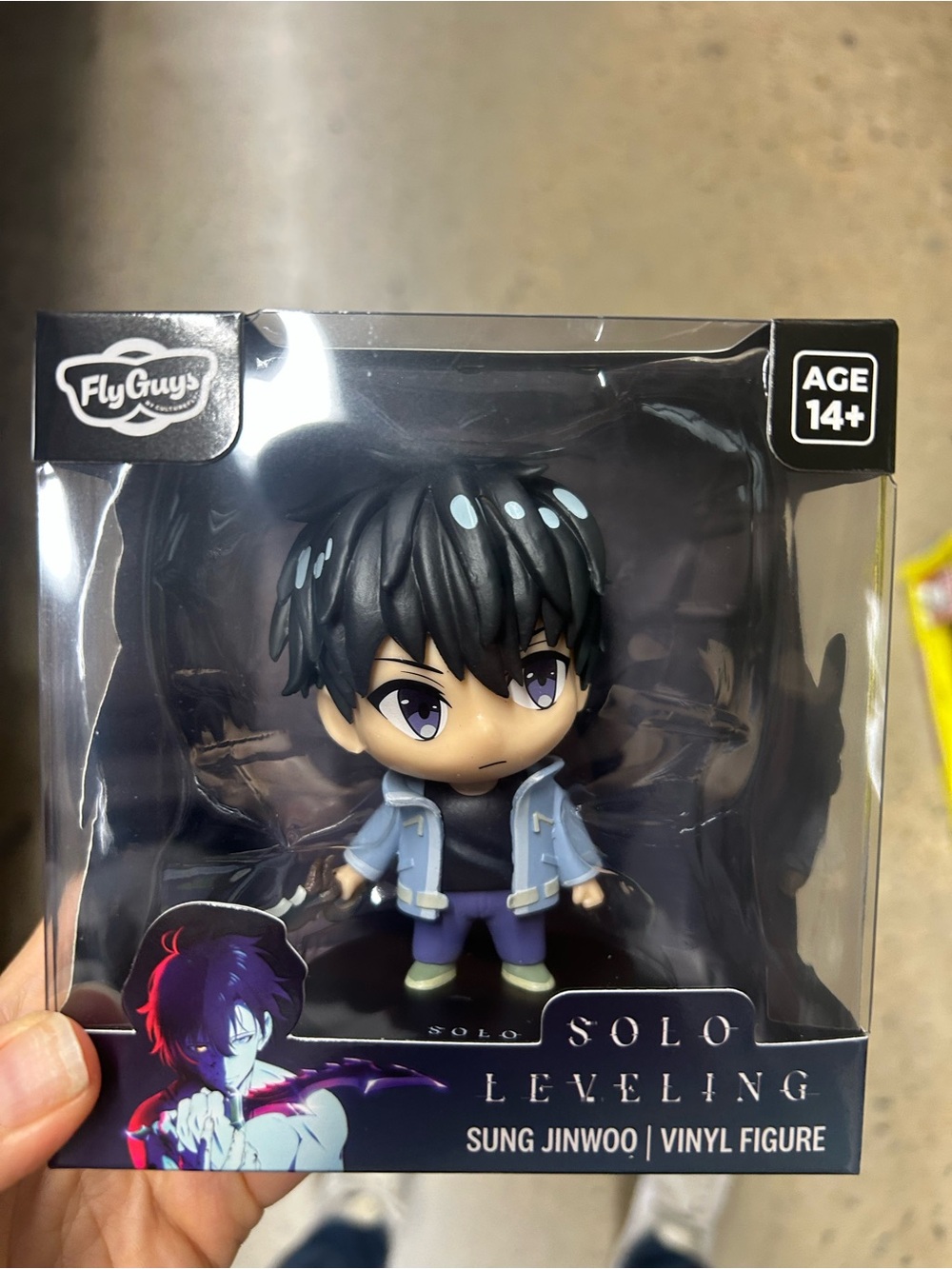 Solo Leveling Sung Jinwoo Collectible Vinyl Figure – Black & Blue